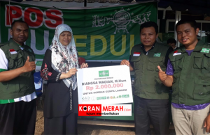 NU peduli korban gempa lombok