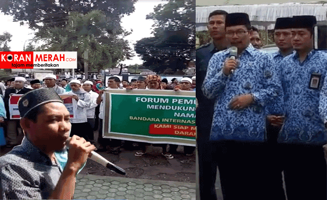 demo dukung nama bandara lombok